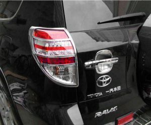 Накладки на задние фары хромированные для TOYOTA RAV4 2006-2011